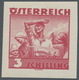 Delcampe - Österreich: 1934, Freimarken "Trachten", 3 Sch. "Ländliche Arbeit", Sechs Ungezähnte Offsetdruck-Pro - Sonstige & Ohne Zuordnung