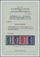 Delcampe - Österreich: 1945, Grazer Aufdruck, 1 RM Bis 5 RM, Komplette Serie Mit Magerem Aufdruck, Postfrisch, - Sonstige & Ohne Zuordnung