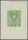 Österreich: 1945, Freimarken "Wappen, 24 Pfg. Als Probedruck In Grünlicholiv, Ungezähnter Einzelabzu - Sonstige & Ohne Zuordnung