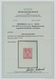 Österreich: 1945, Freimarken "Wappen, 24 Pfg. Als Probedruck In Orangerot, Ungezähnter Einzelabzug A - Autres & Non Classés