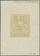 Österreich: 1945, Freimarke 24 Pfennig Wappen-Ausgabe Ungezähnte Einzel-Farbprobe In Olivgelb Im Kle - Other & Unclassified