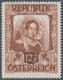 Österreich: 1947, 12 Gr. + 8 Gr. "Kunstausstellung", 18 Verschiedene Farbproben In Linienzähnung 14½ - Other & Unclassified