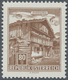 Österreich: 1962, Freimarken "Bauwerke", 80 Gr. "Bauernhof", Farbprobe In Hellkarminrot, Postfrisch, - Sonstige & Ohne Zuordnung