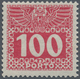 Delcampe - Österreich - Portomarken: 1909, 1 H. Bis 100 H., Dünnes, Fast Durchsichtiges Papier, Komplette Serie - Portomarken