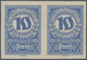 Delcampe - Österreich - Portomarken: 1920/1921, Ziffern, 1 Kr. Bis 20 Kr., Neun Werte In Ungezähnten Waagerecht - Portomarken