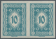 Österreich - Portomarken: 1922, Ziffern, Komplette Serie Von 15 Werten In Ungezähnten Waagerechten P - Postage Due