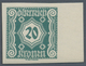 Österreich - Portomarken: 1922, Ziffern, 10 Kr. Bis 50 Kr. Kleines Format, Sechs Werte Ungezähnt Vom - Portomarken