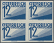 Delcampe - Österreich - Portomarken: 1925, Ziffern 1 Gr. Bis 60 Gr., 13 Werte Je In Ungezähnten 4er-Blocks, Pos - Postage Due