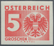 Delcampe - Österreich - Portomarken: 1935, Ziffern/Wappen, Komplette Serie Ungezähnt, Postfrisch, Unsigniert. - Portomarken
