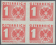 Delcampe - Österreich - Portomarken: 1935, Ziffern/Wappen, 1 Gr. Bis 10 Sch., Komplette Serie In Ungezähnten 4e - Taxe