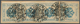 Österreich - Zeitungsstempelmarken: 1877, 1 Kreuzer Blau, Type I, Waagerechter Dreierstreifen Und Ei - Zeitungsmarken