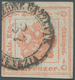 Österreich - Lombardei Und Venetien - Zeitungsstempelmarken: 1858, 4 Kr Rot, Farbfrisches, Voll- Bis - Lombardo-Venetien
