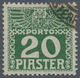 Delcampe - Österreichische Post In Der Levante - Portomarken: 1908, ¼ Piaster Bis 30 Piaster In B-Farbe Dunkelg - Eastern Austria