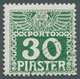 Delcampe - Österreichische Post In Der Levante - Portomarken: 1908, ¼ Piaster Bis 30 Piaster In B-Farbe Dunkelg - Eastern Austria