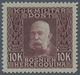 Bosnien Und Herzegowina (Österreich 1879/1918): 1912, Freimarke 10 K. "Franz Joseph", Fünf Verschied - Bosnia And Herzegovina