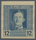 Österreichisch-Ungarische Feldpost - Allgemeine Ausgabe: 1915, 1 H - 10 K Kaiser Karl UNGEZÄHNT, Kom - Sonstige & Ohne Zuordnung