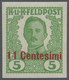 Delcampe - Österreichisch-Ungarische Feldpost - Italien: 1918, Vierzehn UNVERAUSGABTE UNGEZÄHNTE Marken 1 H Bis - Other & Unclassified