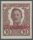 Delcampe - Österreichisch-Ungarische Feldpost - Italien: 1918, Vierzehn UNVERAUSGABTE UNGEZÄHNTE Marken 1 H Bis - Sonstige & Ohne Zuordnung