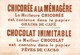 CHROMO CHICOREE A LA MENAGERE CHOCOLAT INIMITABLE DUROYON & RAMETTE EN PLACE POUR LA DANSE - Duroyon & Ramette