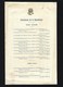 PRESIDENCE De La REPUBLIQUE Maison Militaire / Civile / Senat / Chambre Deputées. Carte 1905 MONOGRAMME DORE En RELIEF - Programmes