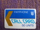 GPT Trial Phonecard,50 Units,engraved Serials Number 001022, Semi-circular Notch,mint - Irlanda