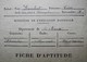 55 CHAMPLON Par ETAIN Fiche D'Aptitude C. Lambert 1947 - 48 Fin D'Etudes - Diplômes & Bulletins Scolaires