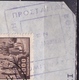 GREECE 1949 3 Different Stamps On Part Of Cover With Censor-cancellation - Gebruikt