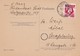 CARD CIRCULEE 1948  SAAR TIMBRE EN ROUGE- BLEUP - Brieven En Documenten