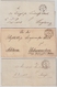 (1866 - 1874) 3 Dienstbriefe , Klare Hufeisen-Stp.  , #a1509 - Briefe U. Dokumente