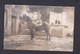 Carte Photo Animée Guerre 14-18 Portrait Militaire à Cheval Deutsche Armee Allemande  Felix Archen Marange Silvange - Otros & Sin Clasificación