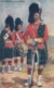 Gordon Highlanders Sergeant Bandsman And Drummer, Payne Artist Signed Tucks #9884 C1910s Vintage Postcard - Uniforms