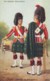 Gordon Highlanders Drummer And Bandsman, Artist Image, Valentines C1920s/30s Vintage Postcard - Uniforms