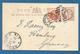 1894 GREAT BRITAIN POSTAL STATIONERY HALF PENNY + 1/2 P. NEWCASTLE ON TYNE TO HAMBURG GERMANY - Interi Postali