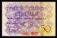 LITHUANIA OLYMPIC REGIONAL BANKNOTE CYCLISTS 1991 50 CENTAURU 1991 Pick NL AUnc - Lituania