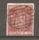 1854- Yv. N°  24  (o)  6c  Armoiries Cote  1,8 Euro BE   2 Scans - Oblitérés