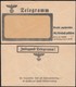 Germany 1943 - NS Telegram-Form Envelope, Jnliegend Telegramm (XC 187 C Din C6,Kl. VII) Unused. - Briefe U. Dokumente