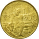 Monnaie, San Marino, 200 Lire, 1994, Rome, TB+, Aluminum-Bronze, KM:313 - Saint-Marin