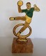 TROPHÉE Coupe Récompense HAND-BALL Support Marbre 7 X 7 Cm Hauteur : 17 Cm - Poids : 620 Gr - Palla A Mano