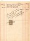 2A - AJACCIO Corse CAMPI Fers Aciers Metaux Ferronnerie Et Quincaillerie 1891 Timbre Quittances - Petits Métiers