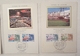 CARTE MAXIMUM - Lot De 8 Cartes 1978-85 Conseil De L'Europe 6 Sur Soie - Strasbourg - Lots & Serien