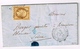 France 1854 N° 9 Superbe Sur Lettre Càd Paris 4/10/1854 Lettre Entière Rare Cachet Bleu Au Verso - 1852 Louis-Napoléon