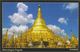 Myanmar 2018 Landscape/Views Postcard — Shwedagon Pagoda (beautiful Stamp And Special Postmark At Back) - Myanmar (Burma)