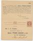 INDIA - CARTE ENTIER POSTAL REPONSE PAYEE Avec REPIQUAGE PRIVE - 1882-1901 Empire