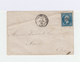 Sur Enveloppe Type Napoléon III 20 C. Bleu Oblitéré Losange Gros Chiffres. CAD St Vallier Sur Rhône 1863. (914) - 1849-1876: Période Classique