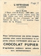 Image Chocolat Pupier Algérie Abd El Kader N°12 - Autres & Non Classés