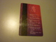 China Pudong Century Park Radisson BLU Hotel Room Key Card - Cartes D'hotel