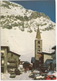 Val D'Isère: PEUGEOT 104, BMW 733i, SEAT 131, JEEP XJ, CITROËN DYANE, GS BREAK, 2CV, RENAULT 5 - L'église - Toerisme