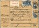 1910 Sweden Stockholm 2kr 25 Ore Parcelcard - Hudiksval - Covers & Documents