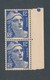 FRANCE - PAIRE N°YT 812 NEUVE** SANS CHARNIERE - COTE YT : 7€40 - 1948 - Neufs