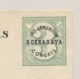 Nederlands Indië - 1876 - Ind. Landbouw Congres Soerabaya - Moquette Envelop - Groen Op Grijs - Nederlands-Indië